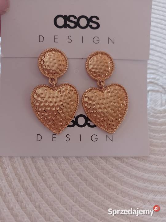 ASOS Ekskluzywne Kolczyki z Londynu serca NOWE małopolskie sprzedam