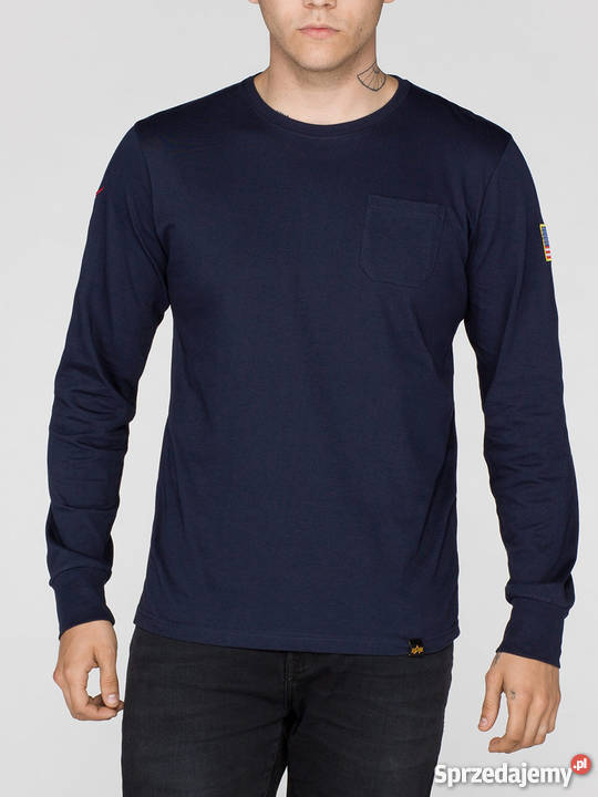 Koszulka longslave Alpha Industries Koszulka biały mazowieckie Warszawa