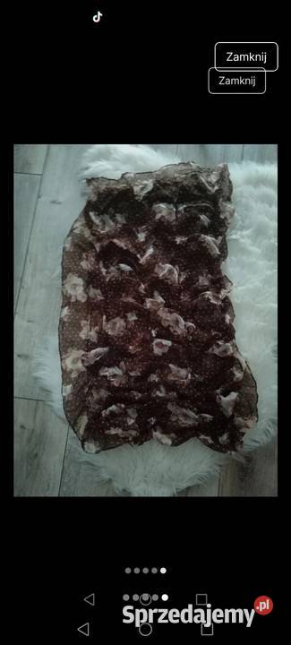 Komin szal brązowy Krosno