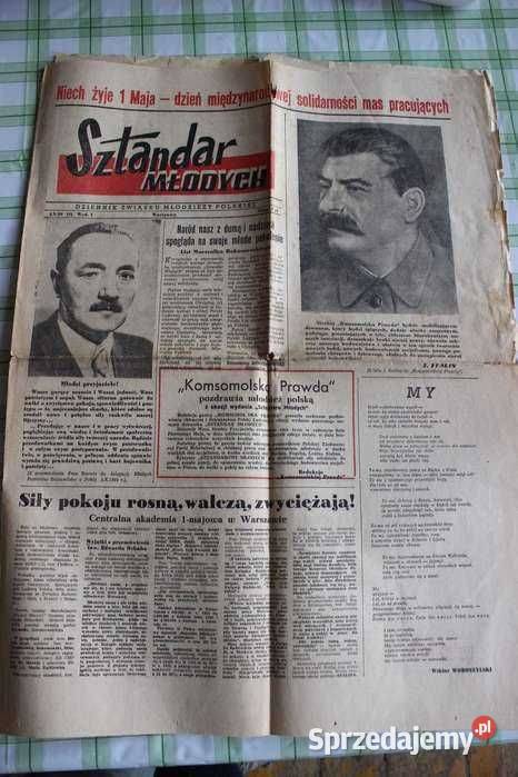 Sztandar Młodych 1 maja 1950 PIERWSZY NUMER Szczecin