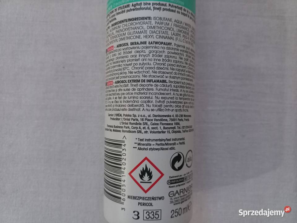 antyperspirant Garnier Mineral Invisible 48h aż Białystok