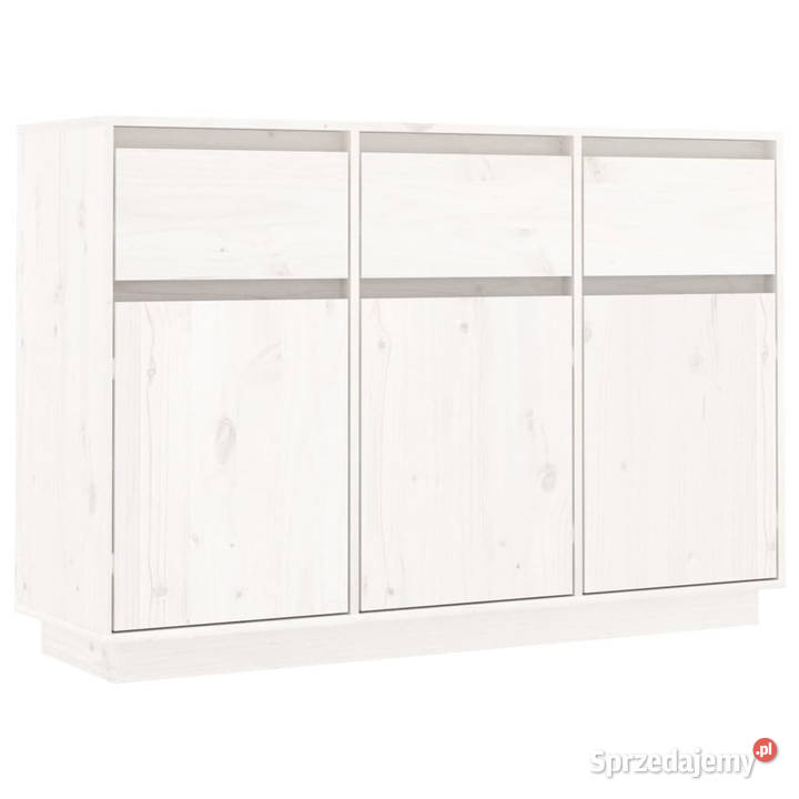 Szafka biała 110x34x75 lite drewno sosnowe