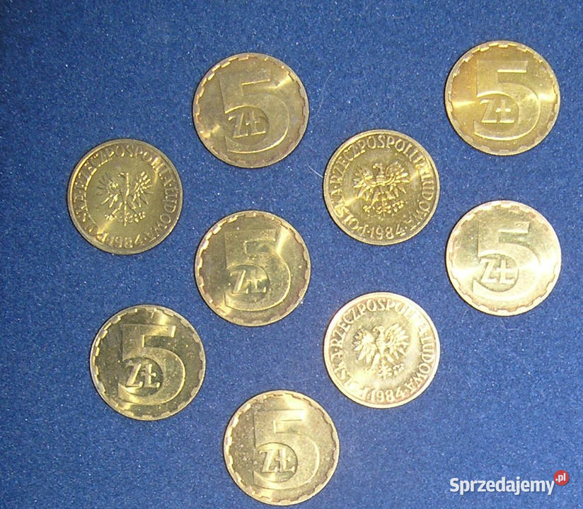 moneta PRL nominał 5 1984rD Bartków