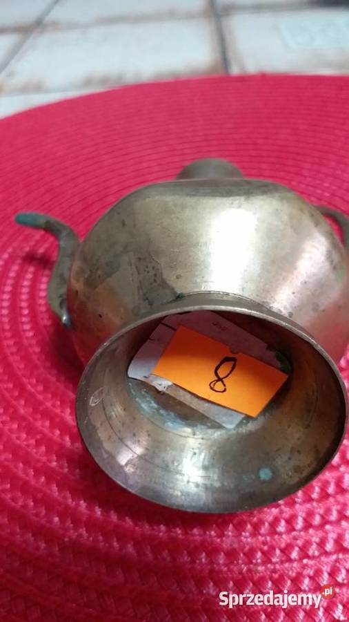 Starymosiężny świecznikdzbanek do salonuVintage Gorzów Wielkopolski sprzedam