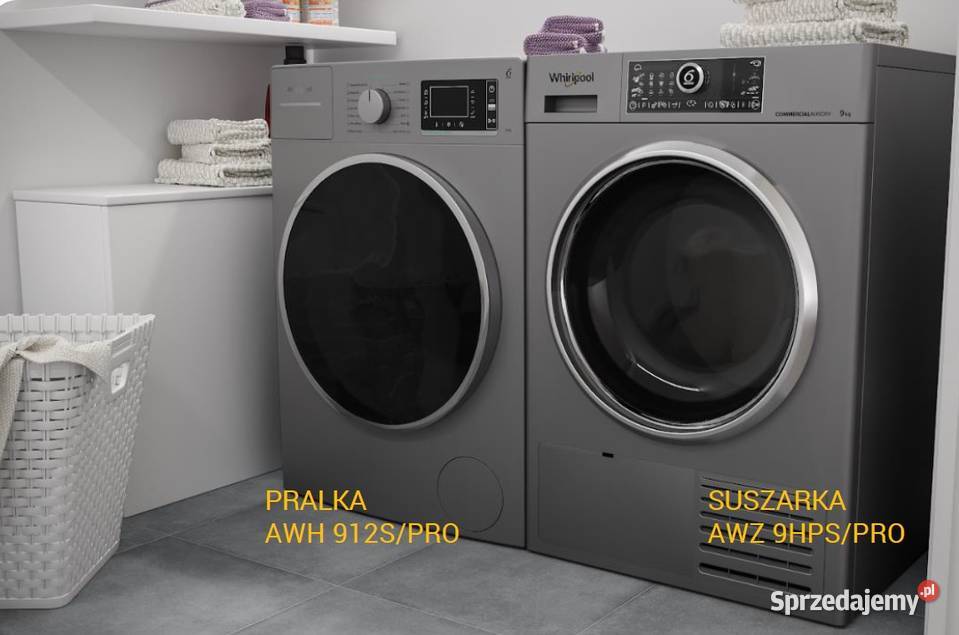 PRALKA PRZEMYSŁOWA półprofesjonalna 9 WHIRLPOOL 64.3cm