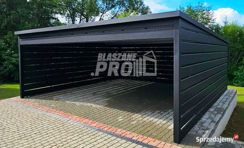 Carport wiata samochodowa 56 m antracyt zabudowa Inowrocław sprzedam