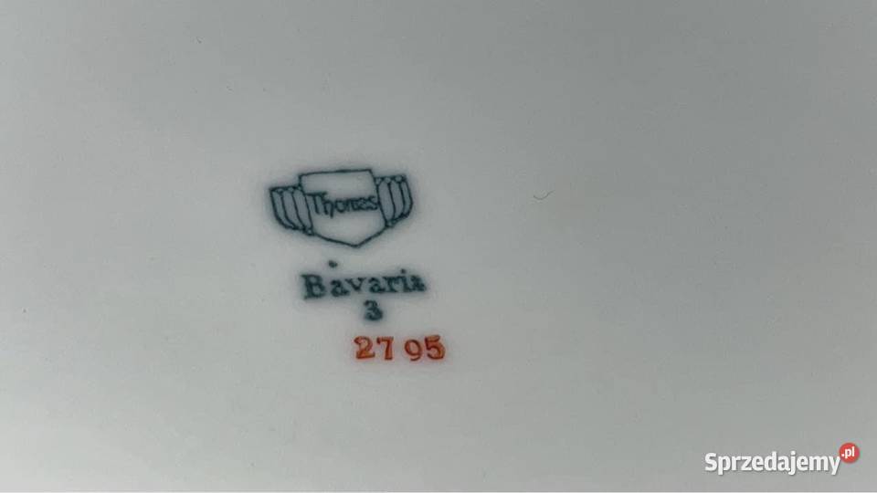 Waza Rosenthal z tacą Syg Thomas Bavaria Lata Gdańsk