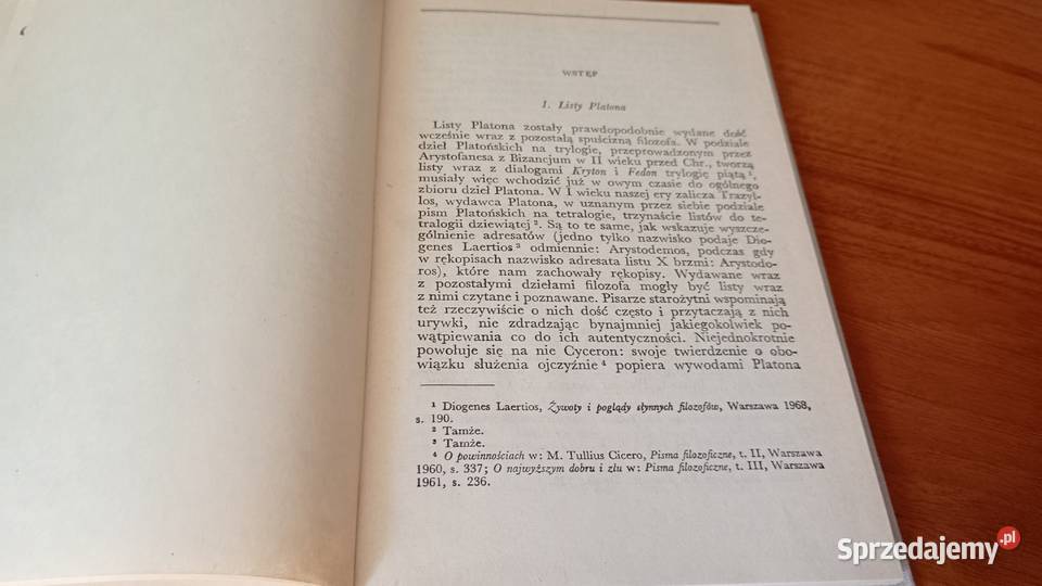 Listy Platon przekł wstęp Maria Maykowska Gdańsk