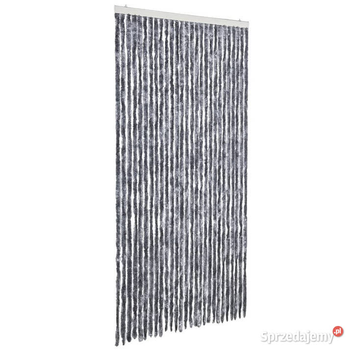 Zasłona przeciwko owadom srebrna 118x220 szenil mazowieckie Warszawa