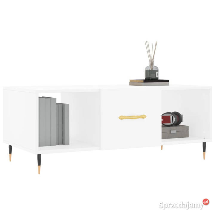 Stolik kawowy biały 102x50x40 materiał mazowieckie Warszawa