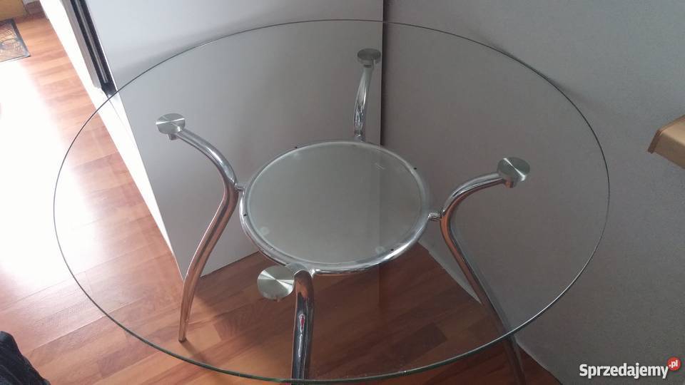 Stół szklany okrągły Zabrze