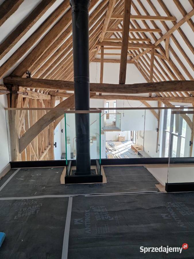 Balustrady szklane barierki balkon taras schody Tokarnia
