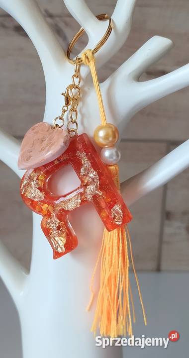 Brelok ręcznie robiony literka R Łódź