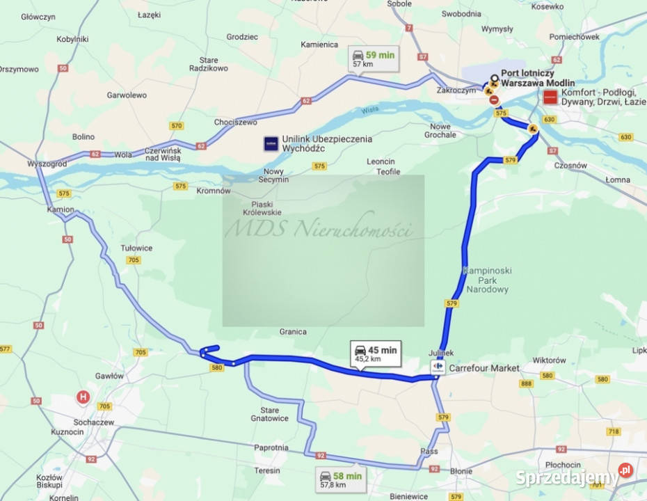 działka WZ i projektem dom seniora 4 m2 PUM asfalt Rzęszyce