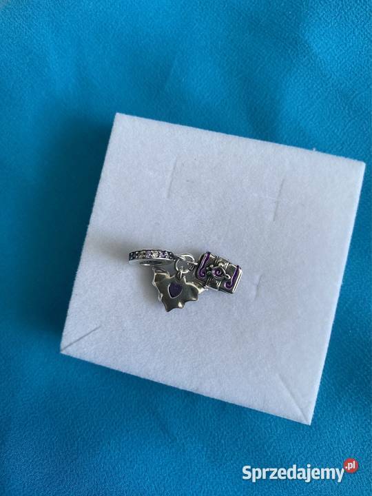 nowa oksydowana zawieszka charms beads nietoperz srebro