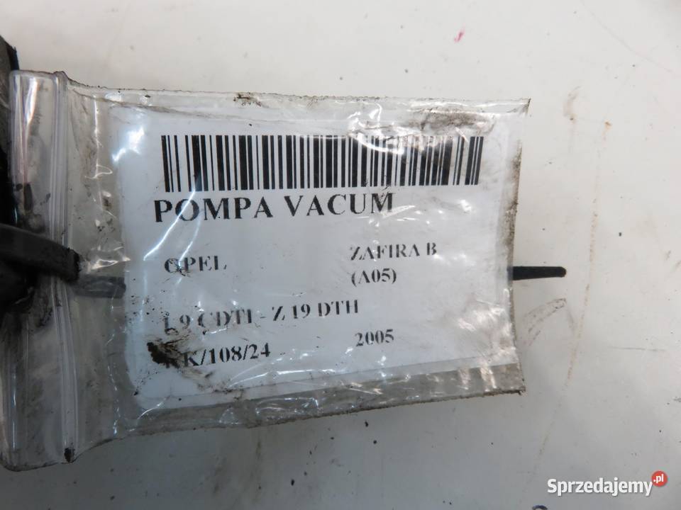 POMPA VACUM OPEL ZAFIRA B 19 CDTI sprzedam