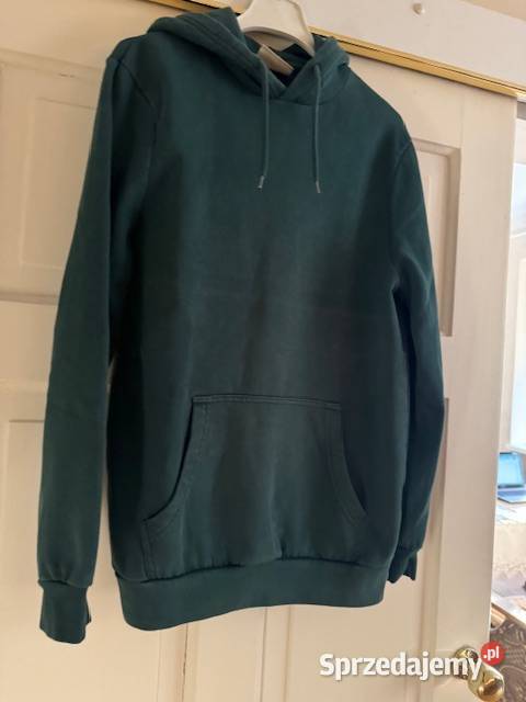 Bluza męska S CA zielona z kieszenią z kapturem Rozmiar S