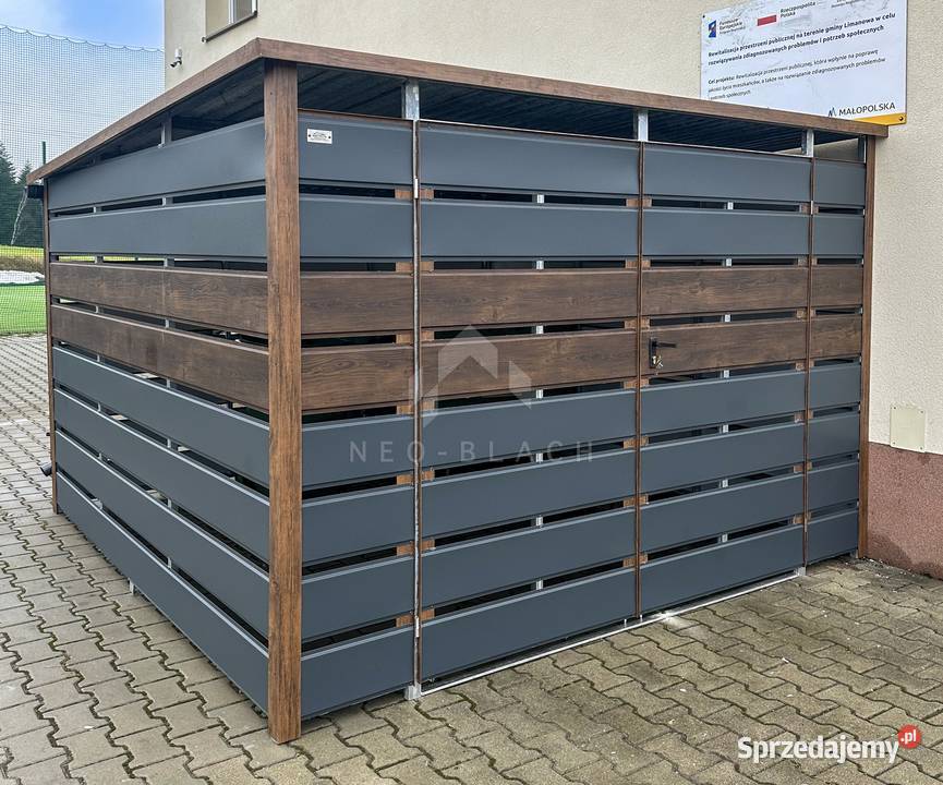 Wiata Śmietnikowa Schowek 3x3m Ciemny orzech Altany i wiaty kujawsko-pomorskie Toruń sprzedam
