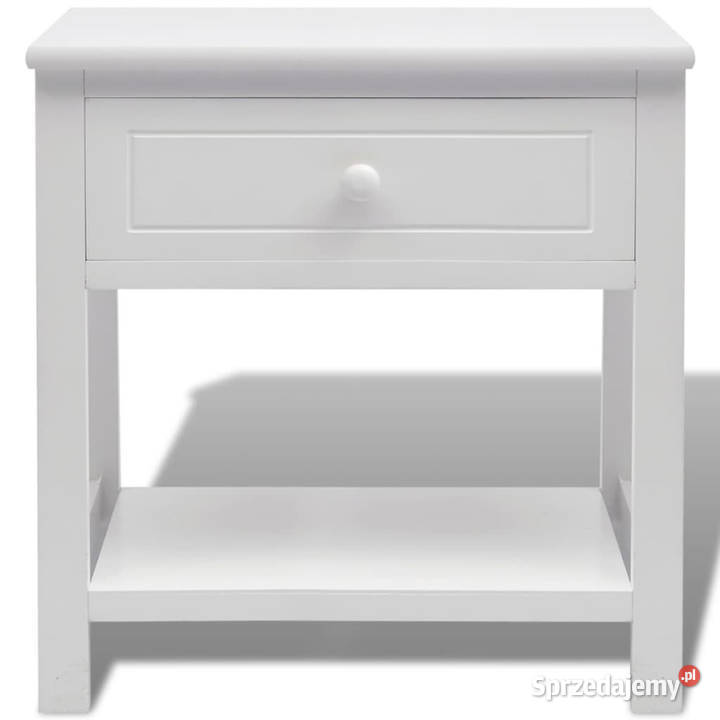 Szafka nocna drewniana biała WM242870 Warszawa