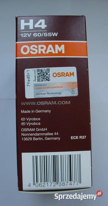 Żarówki H4 OSRAM NIGHT BREAKER LASER 150 osobowe