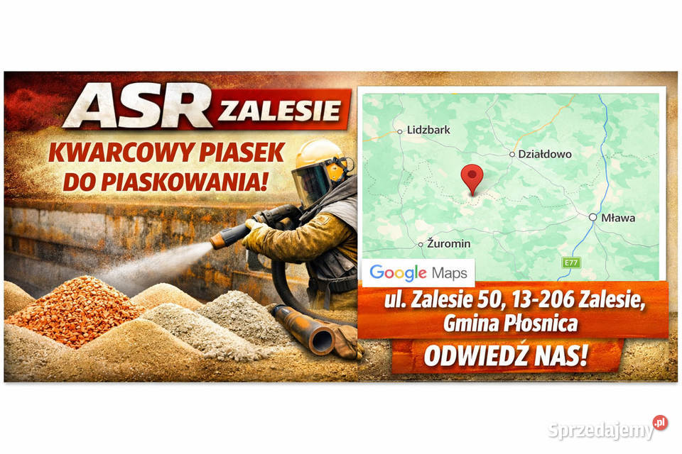 Piasek do piaskowania Suchy warmińsko-mazurskie Działdowo