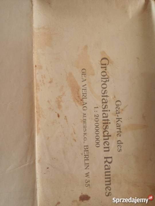 Niemiecka mapa z 1935r Dąbrowa Górnicza