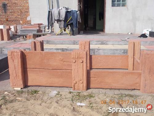 Mega donica betonowa drewnopodobna palisada lubuskie Nietków