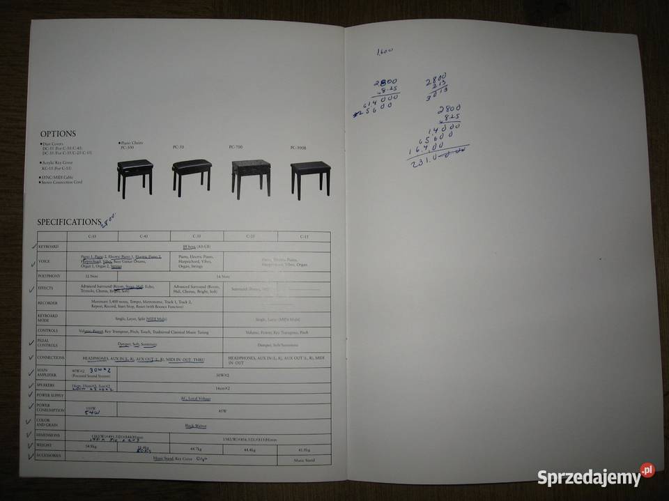 KORG Concert Piano digital pianos catalog Kępice