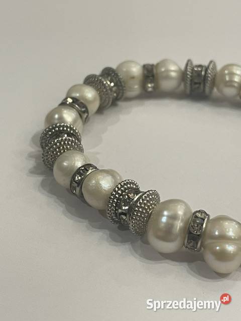 Perłowa bransoletka z cyrkoniami Kraków