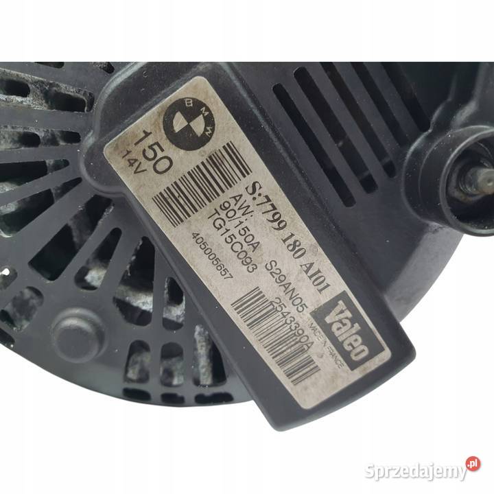 ALTERNATOR BMW E87 E90 E91 20 D valeo 7799180 osobowe Układ elektryczny silnika Chełm