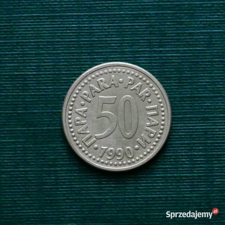 JUGOSŁAWIA 50 para 1990r Numizmatyka