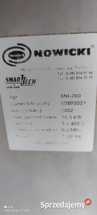 Nastrzykiwarka Nowicki MH 280 Produkcja