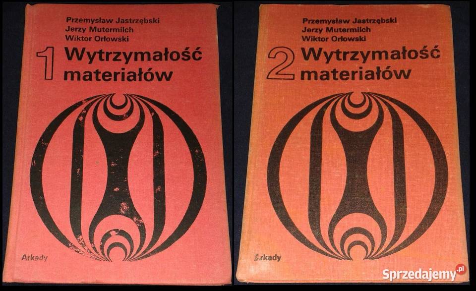 Wytrzymałość materiałów tom 1 i 2 Przemysław Chełm sprzedam