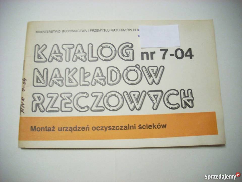 KNR 704 Montaż urządzeń oczyszczalni ścieków Lesko