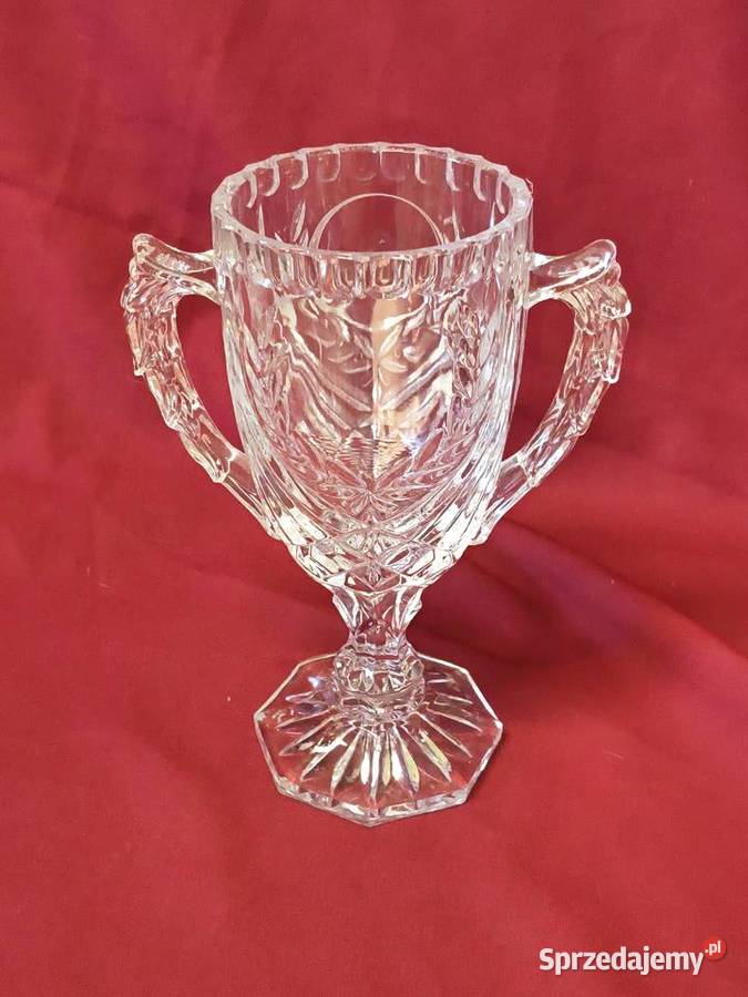 Szklany puchar wazon na stopie art dco szkło Antyki, Sztuka, Kolekcje Chorzew