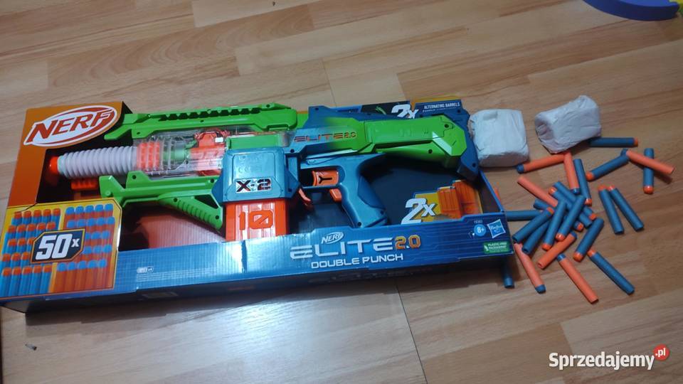 Pistolet Nerf Elite Wyrzutnia Double Punch Książ Wielkopolski