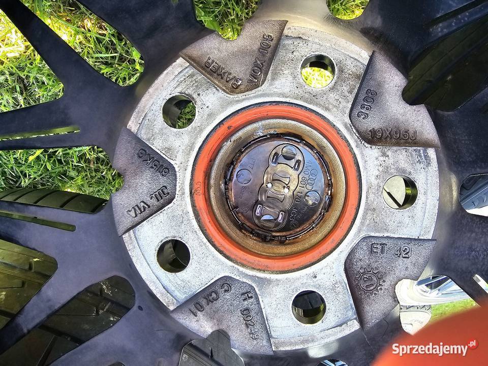 Sprzedam alufelgi czarne AUDI 19 5x112 z oponami Wielmoża