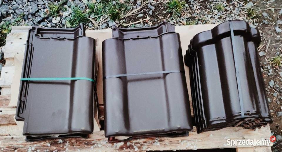 Dachówki skrajne Roben Piemont kolor Brąz połysk Środa Śląska