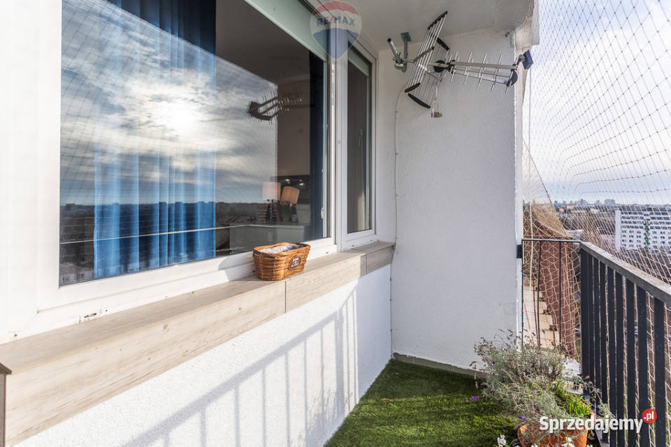 49m widok na panoramę balkon Zgierska Łódź balkon