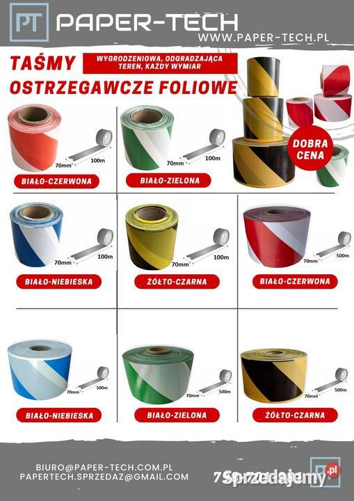 Taśma ostrzegawcza foliowa wygrodzeniowa dolnośląskie Wiązów