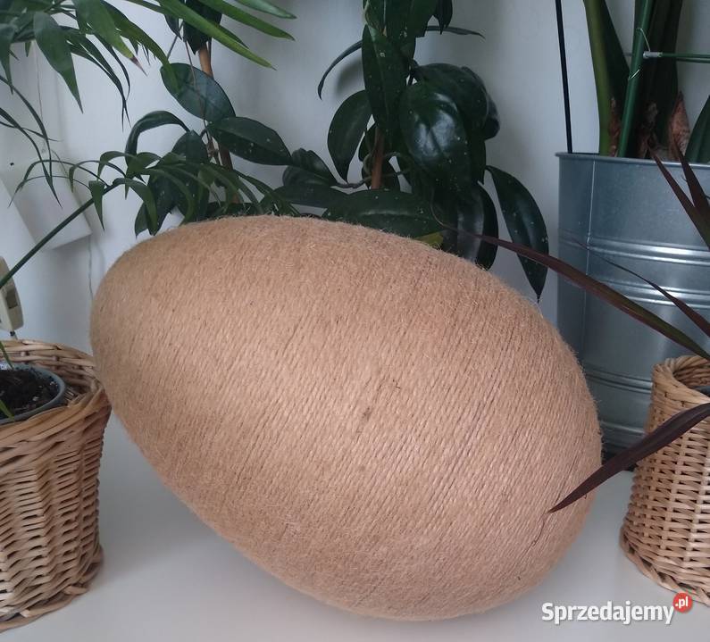 Jajko Duże Egg Jajo styropianowe 30 sznurek juta pomorskie Gdańsk sprzedam