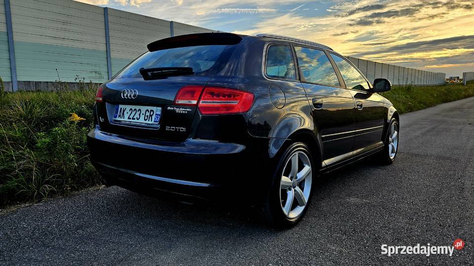 AUDI A3 8P LIFT 20 TDI 140 Rok produkcji 2008 Szarów