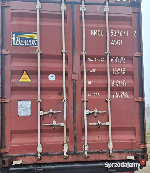 Kontener morski 12m 40HC Używany