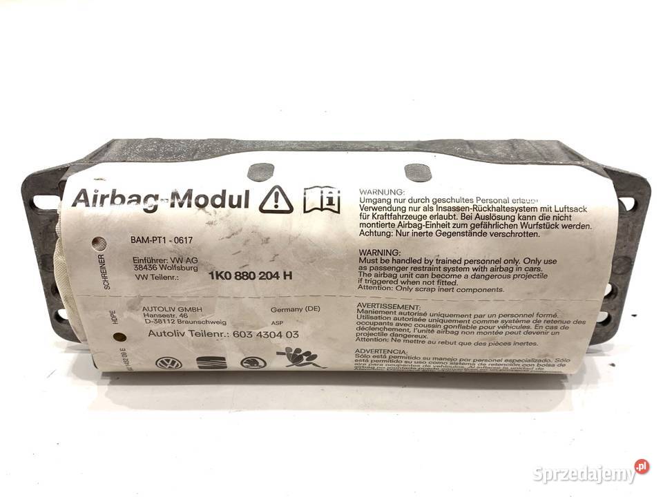 PODUSZKA POWIETRZNA PASAŻERA SKODA OCTAVIA II