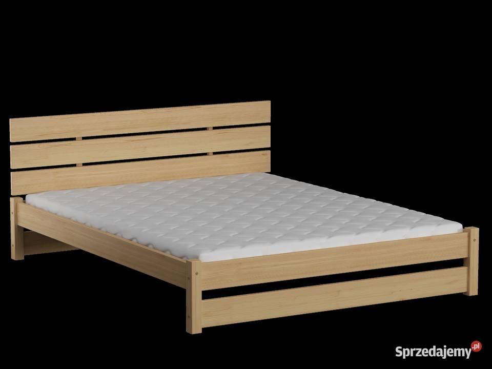 Łóżko 160x200 Drewno sosnowe z materacem nowe