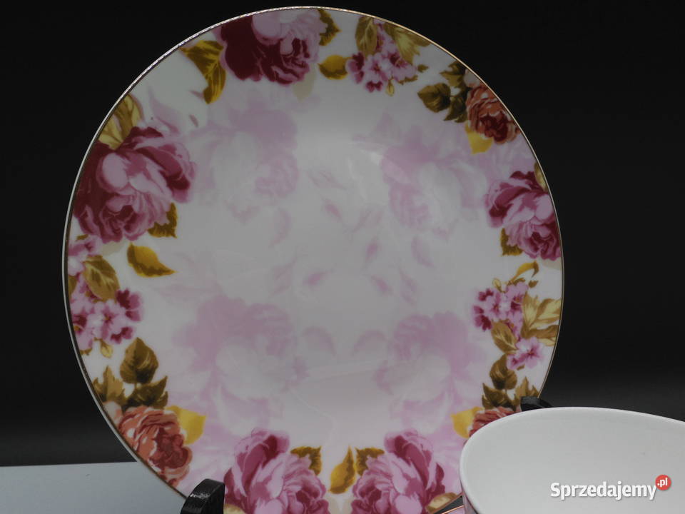 Trio Śniadaniowe zestaw Porcelany Royal Norfolk Raszków