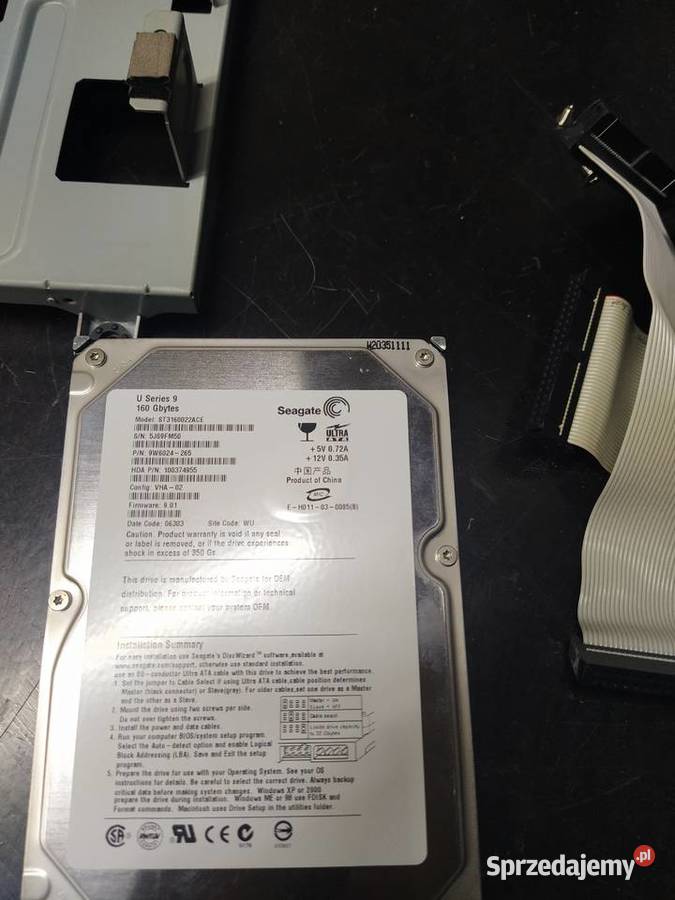 Dysk HDD Segate 160 GB Seria 9 ST3160022ACE Olsztyn