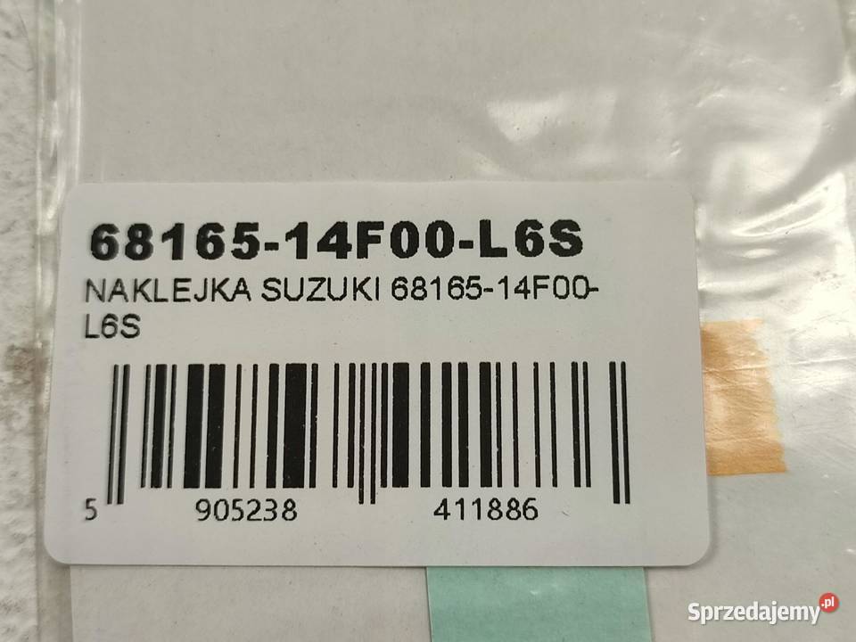 NAKLEJKA SUZUKI NA ZADUPEK SUZUKI AN 250 W 1998 Akcesoria samochodowe