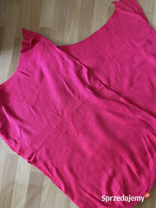 Dzianina 4 kawałki róż malina na sweter i inne Rękodzieło Rękodzieło Częstochowa