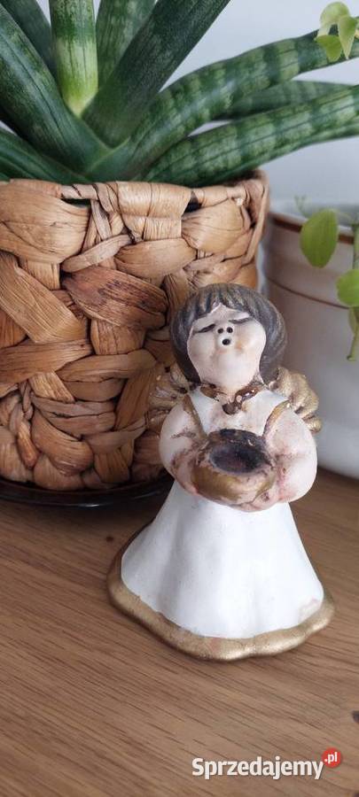 Ceramiczny Aniołek Świecznik THUN Bozner Angel Mirosławiec